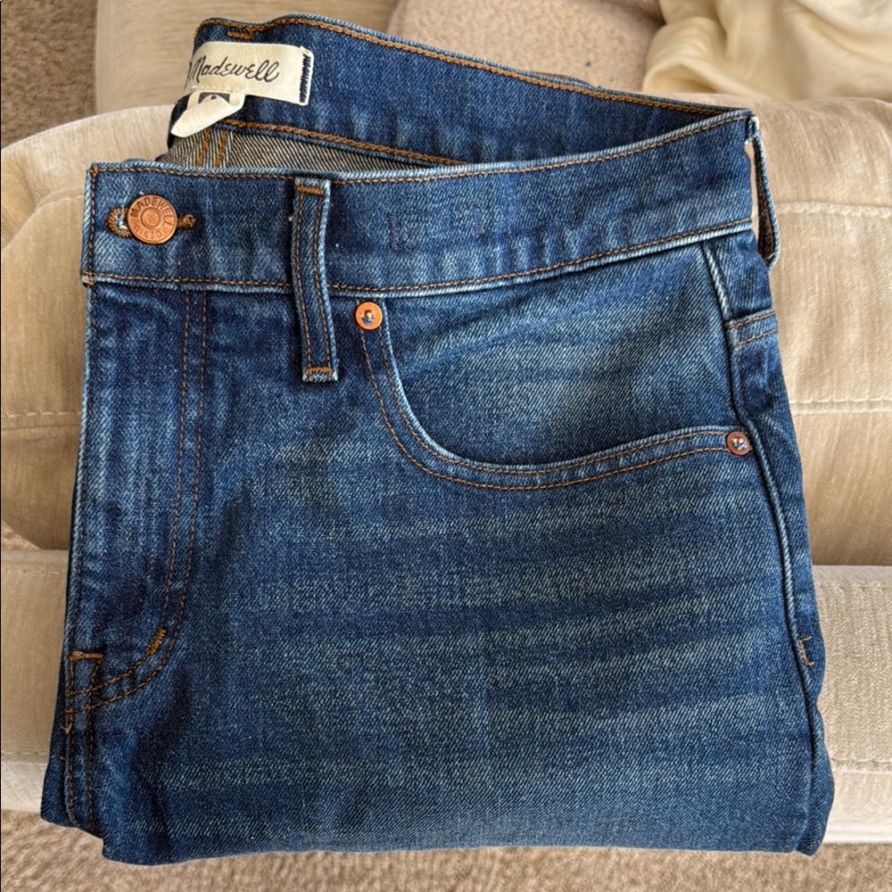 Madewell Mid-Rise 90’s Straight Jean Classic Blue Denim Size 30 (Women)